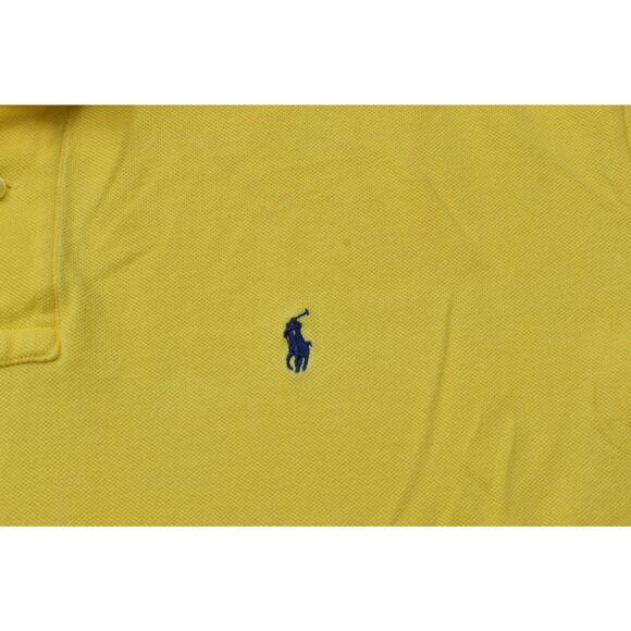 Polo by Ralph Lauren Yellow Polo Shirt Short Sleeve Men's Regular Size XL Pony - Picture 5 of 8